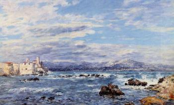 尤金 佈丹 A Gusty Northwest Wind at Antibes